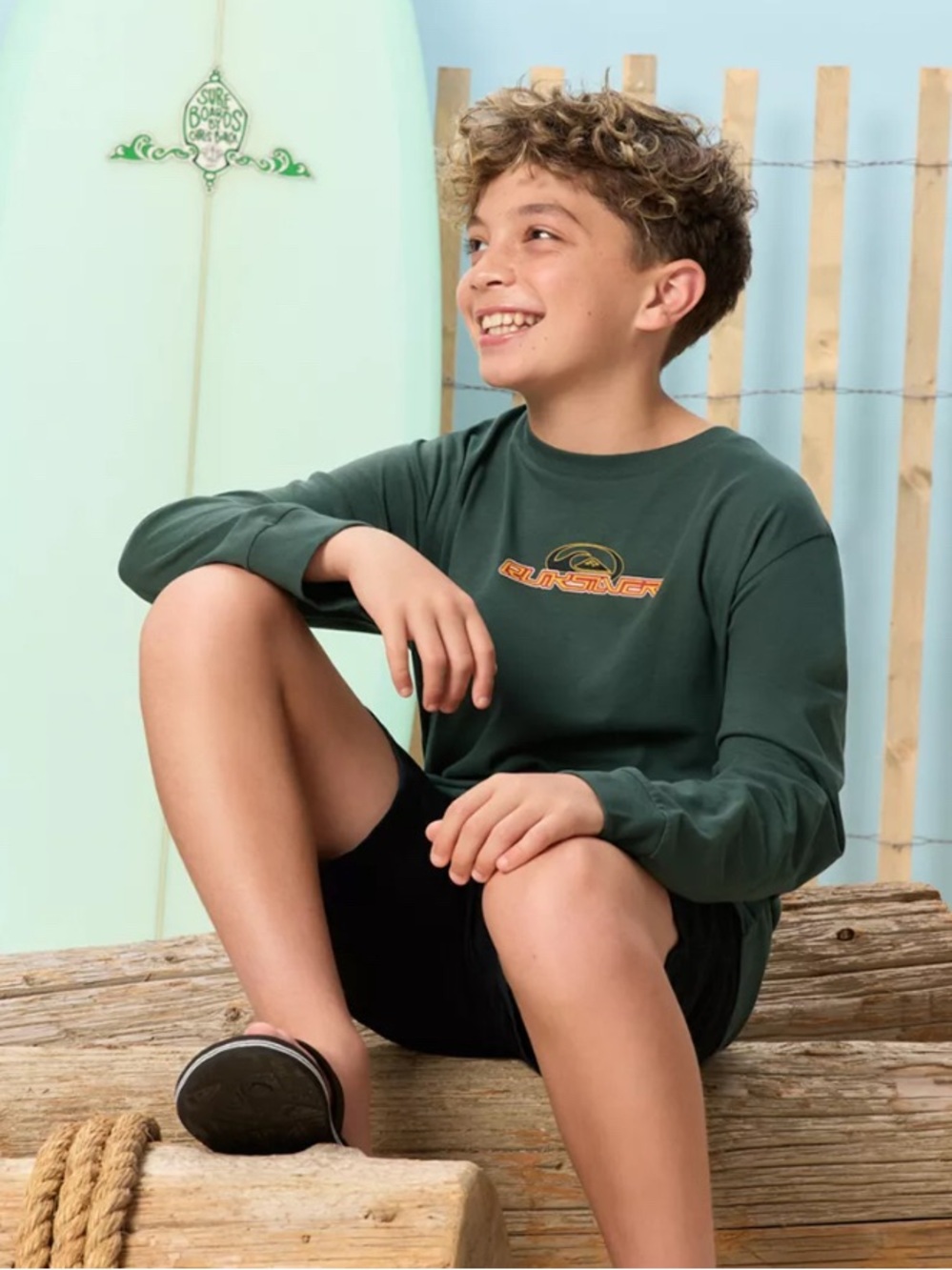 Quiksilver Dragon Logo Long Sleeve Tee